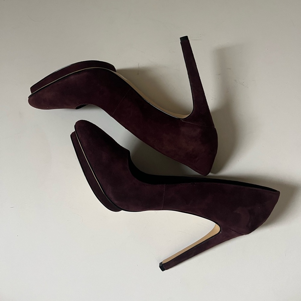 Lord and Taylor 424 Fifth burgundy/bordeaux shoes - Picture 1 of 6